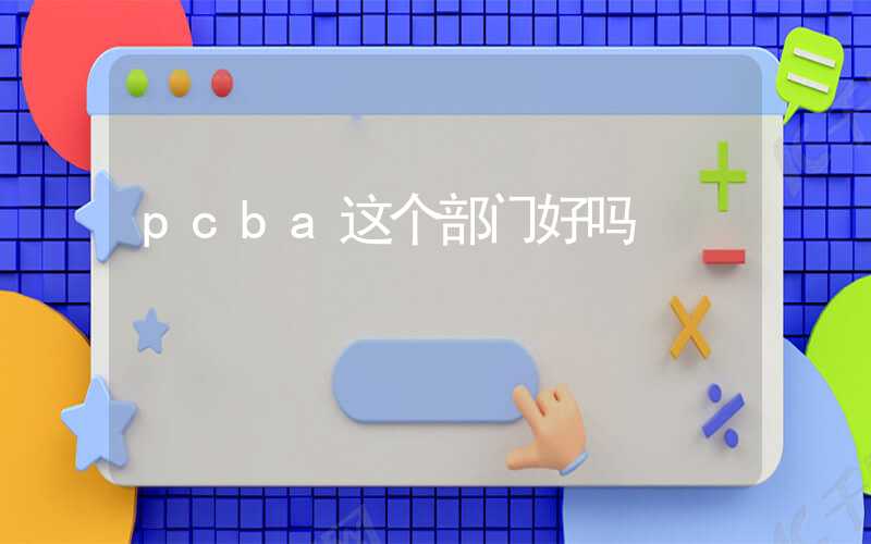 pcba这个部门好吗