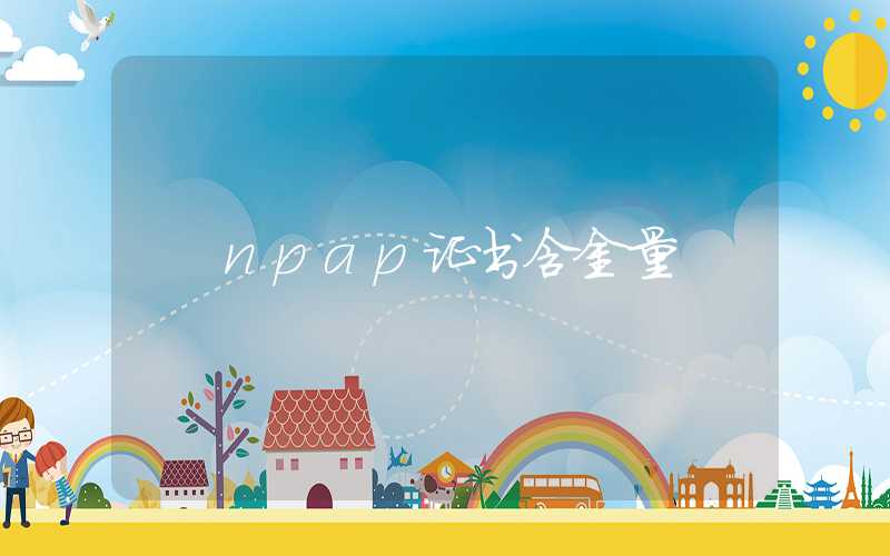 npap证书含金量